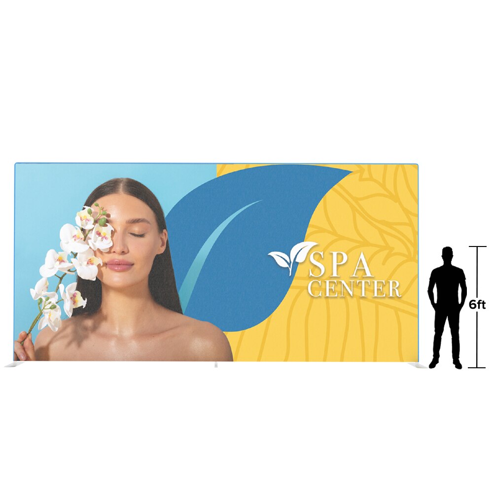 EZ Tube 20ft x 10ft Straight — Double Sided Graphic Package